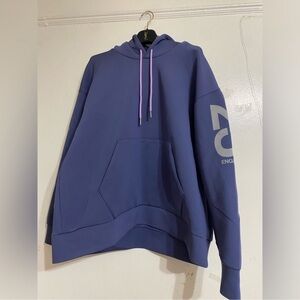 Jordan Gray Hoodie with Red Logo